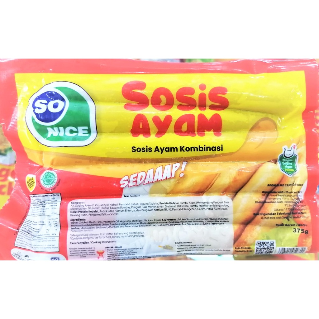 

So Nice Sosis Ayam 375gr