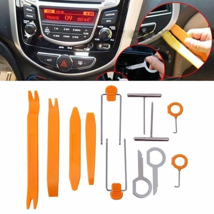 PEMBUKA PANEL MOBIL - SET Alat Pengungkit Panel Mobil Removal Tool Kit Radio Door Trim