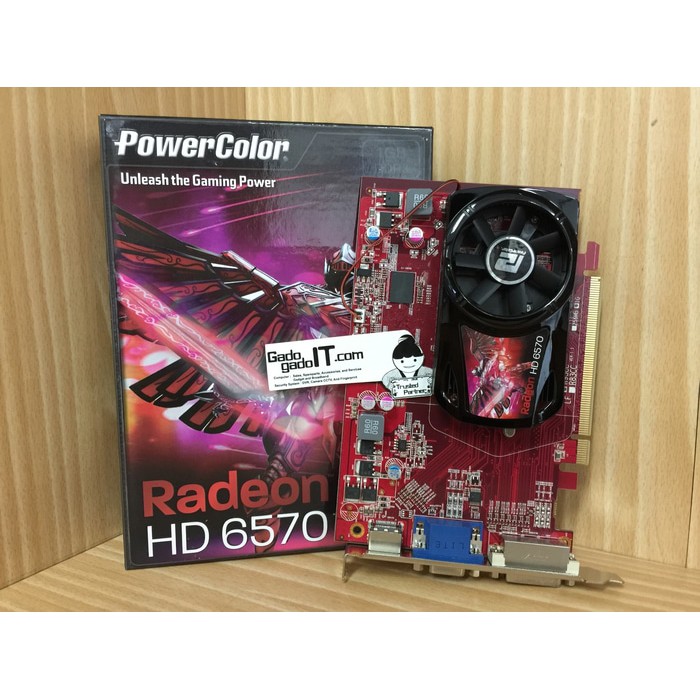 VGA Card PCI-E POWERCOLOR ATI RADEON HD 6570 2GB DDR3 128BIT (GARANSI RESMI)