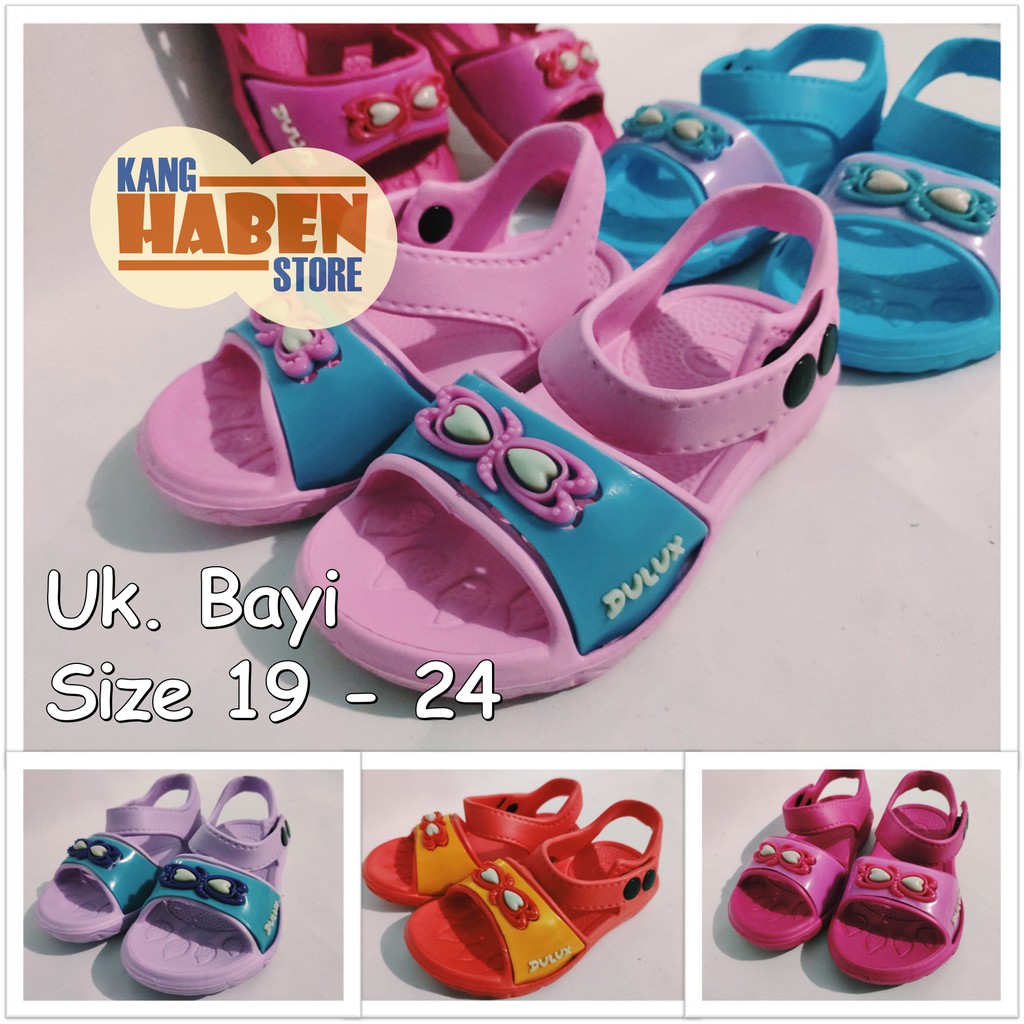 238E Sandal  Anak  Bayi Pita Bentuk Hati Lucu  Sendal Kecil 