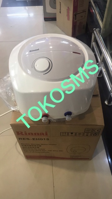 water heater listrik storage rinnai res-eho15 15liter 350watt pemanas air res eho 15