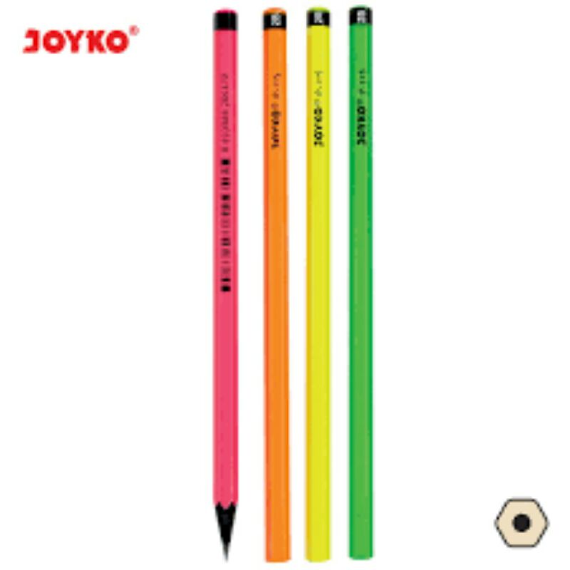 

Pensil 2B Joyko P-115 Kayu Hitam per lusin