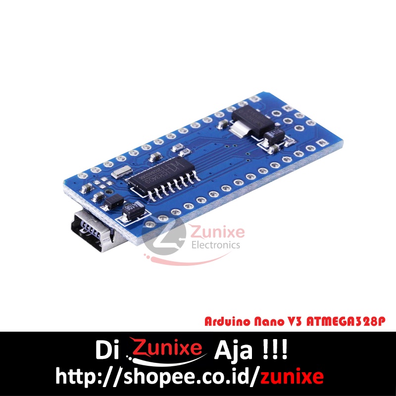 NANO V3 ATMEGA328P-PU 5V NANO ATMEGA328 TANPA KABEL DATA MINI USB COMPATIBLE