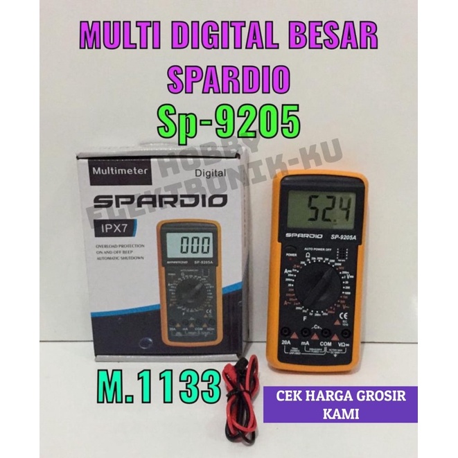 MULTIMETER DIGITAL SPARDIO SP9205