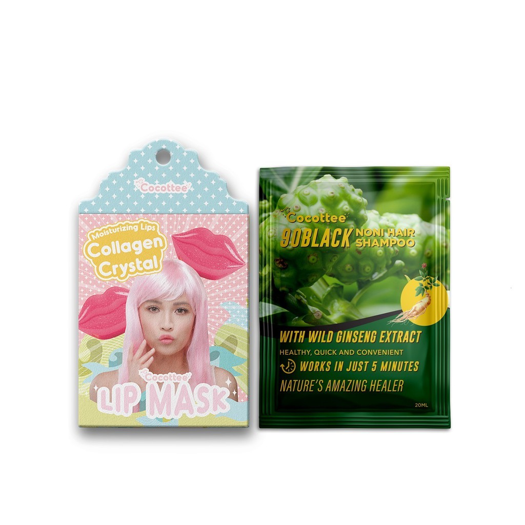 

COCOTTEE bsy go black hair noni sampo dan 1 sachet masker bibir bundle