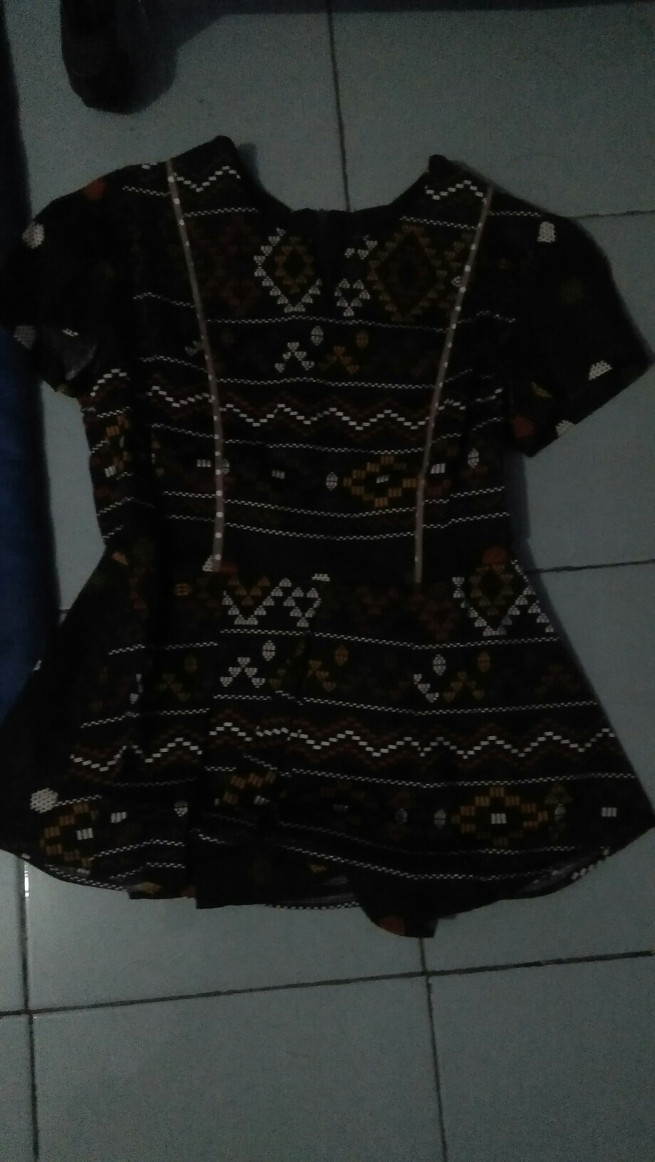 Pretty Batik Sephia Atasan Batik Modern Wanita - Blouse Batik Kantor Fit Up To L Kecil