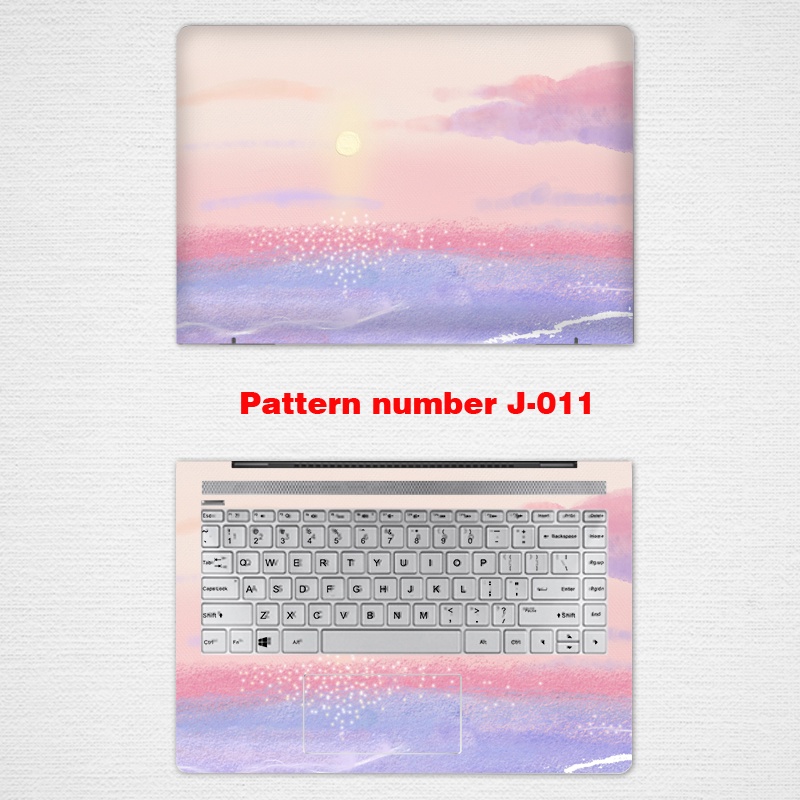 2 Pcs Stiker Pelindung Laptop Notebook Motif Pemandangan Ukuran 12 13 14 15.6 Inch Untuk ASUS X454 X540 X550 X554 GM501 GL502