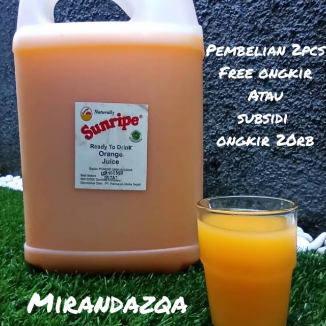 

Jus buah sunripe 5 liter juice breakfast hotel and cafe ready to drink