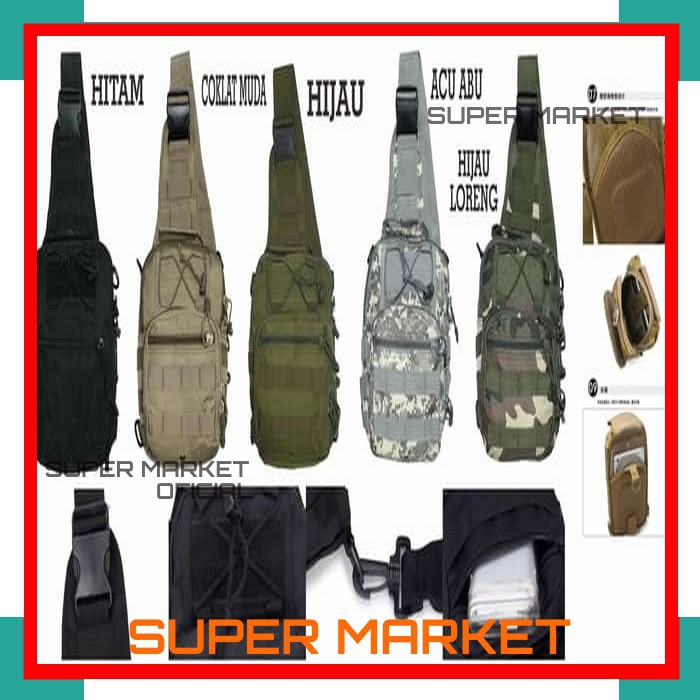 Tas Selempang Army Murah Kekinian Import Terbaru Termurah Pria Cowok Remaja GL269
