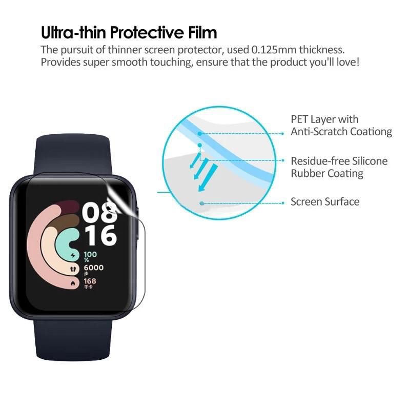 Xiaomi Mi Watch, Xiaomi Mi Watch Lite Anti Gores Hydrogel Full Screen Protector