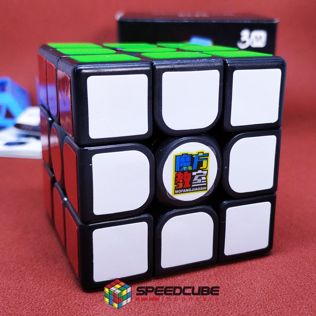 Rubik 3x3 Magnetic Original MoYu 3M Meilong | Rubik Flagship Premium | Warna Black &amp; Stickerless  | Rubik Magnet Terbaik | 3x3x3 Best Seller Rubik Speedcube | Rubrik Murah Untuk Lomba