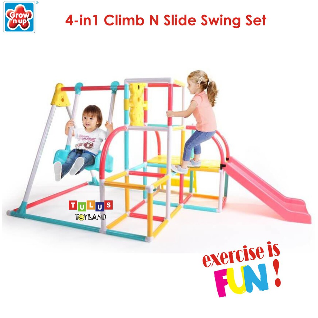 Perosotan Grow n up 4 in 1 climb slide swing monkey bar gymnastic anak Pelosotan Ayunan Seluncuran