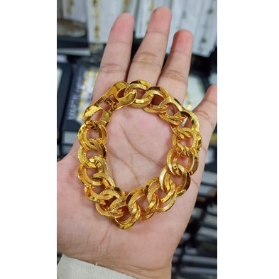 TERLARIS GELANG XUPING RANTAI BESAR LAPIS EMAS 24K