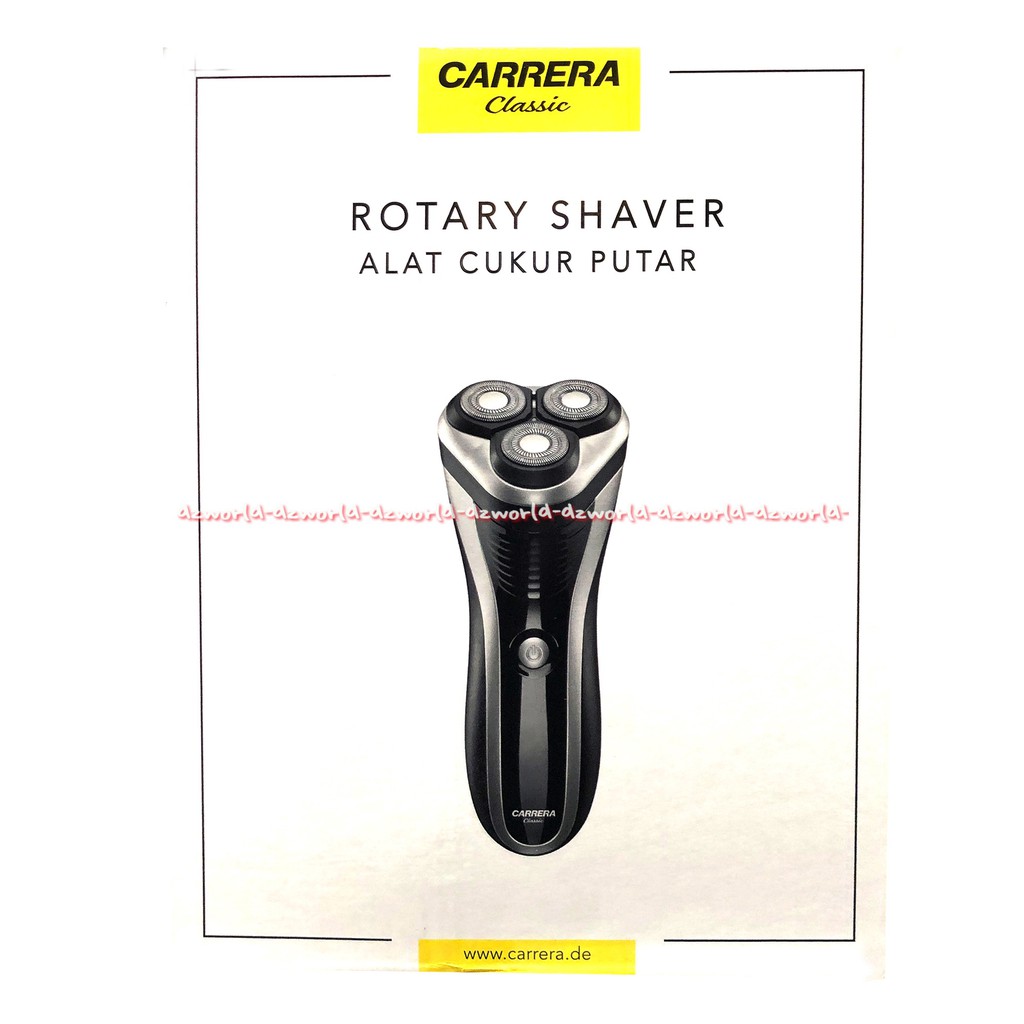 Carrera Rotary Shaver Alat Mesin Cukur Putar Bisa Dicharge Carera Shaving Pisau Cukur Pria Laki Laki Cowok Bisa Berputar Karerra Rotari