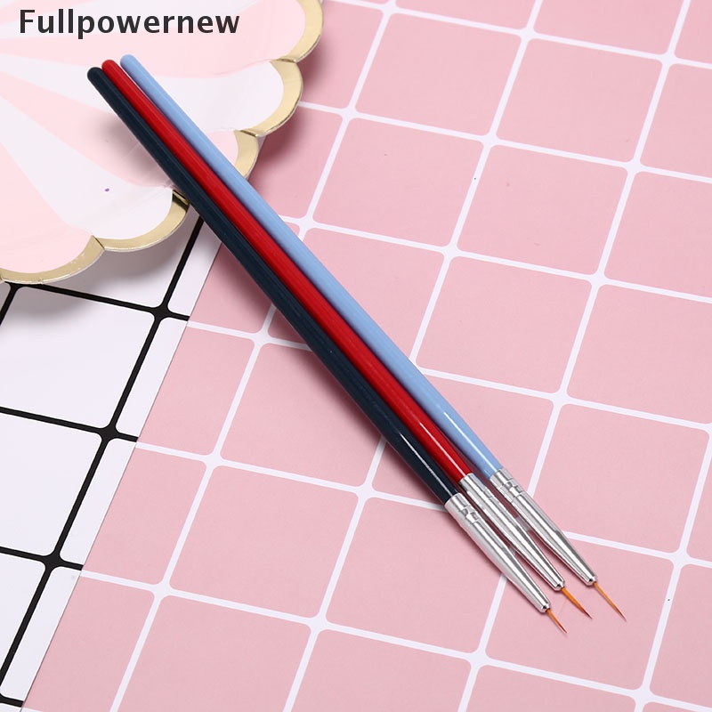 [FULL] 3pcs ultra-thin line nail art liner brush drawing painting pen manicure diy tool