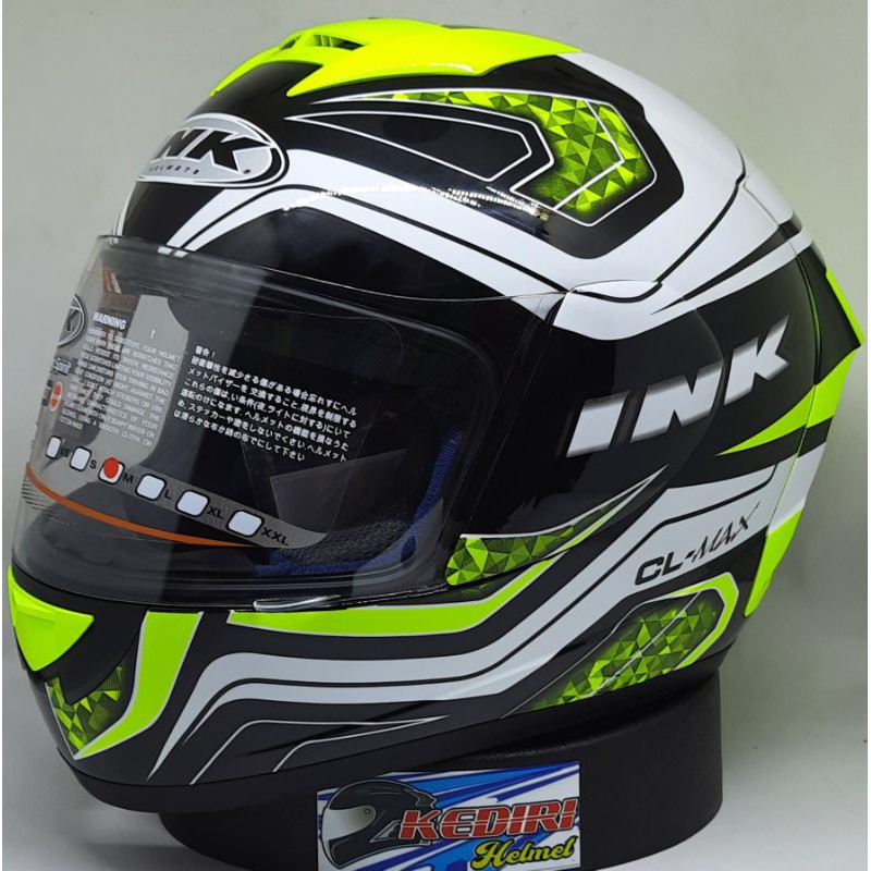 Helm INK CL MAX seri 5 yellow red fluo-1
