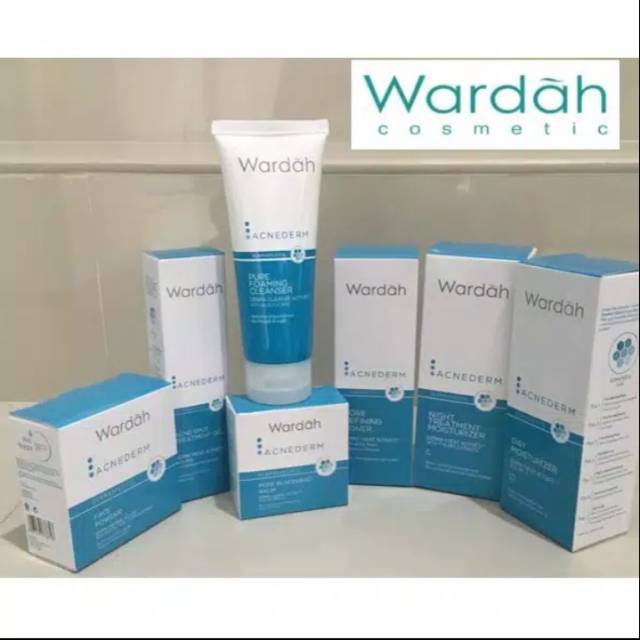 PAKET PENCEGAH JERAWAT WARDAH ACNEDERM SERIES 7in1 UNTUK KULIT BERJERAWAT
