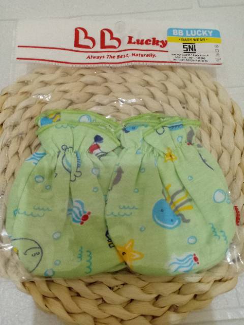 Bb Lucky_sarung tangan kaki bayi / stk bayi / stk baby lucky / sarung tangan bayi  / sarung tangan