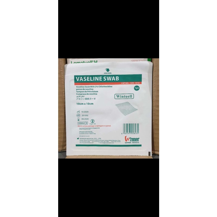 Vasselin Swab 10cmx10cm/wintuell kasa steril rawat luka