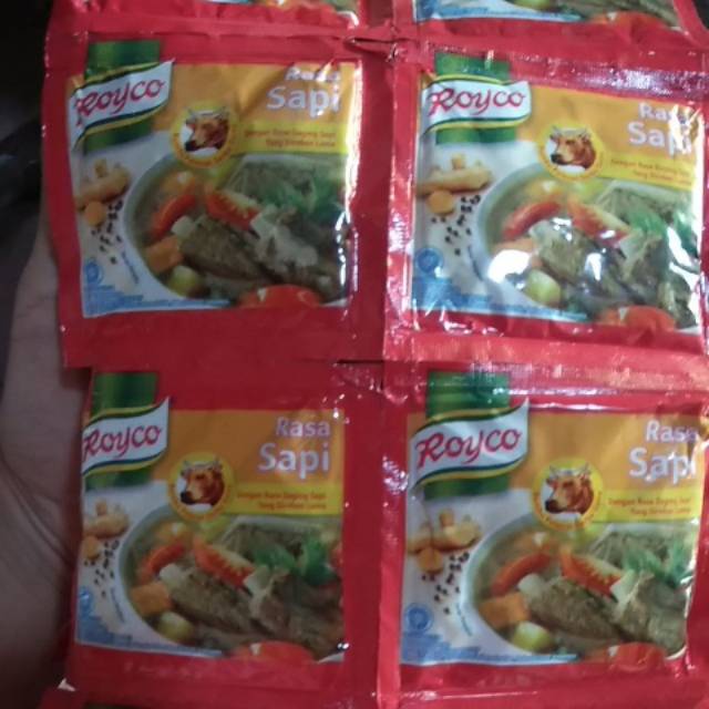 Royko rasa ayam dan sapi 1 renteng isi 1 lusin 5ribu 1 biji 500