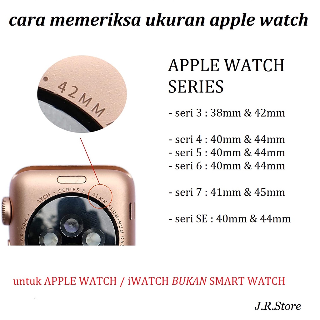 WARNA STRAP APPLE WATCH SERI 8 / SERI 7 / SERI 6 / SERI 5 / SERI 4 / SERI 3 / SERI 2 / SERI SE (Gen2 &amp; Gen1) / SIZE 45mm / 41mm / 44mm / 40mm / 42mm / 38mm TALI JAM APPLE WATCH