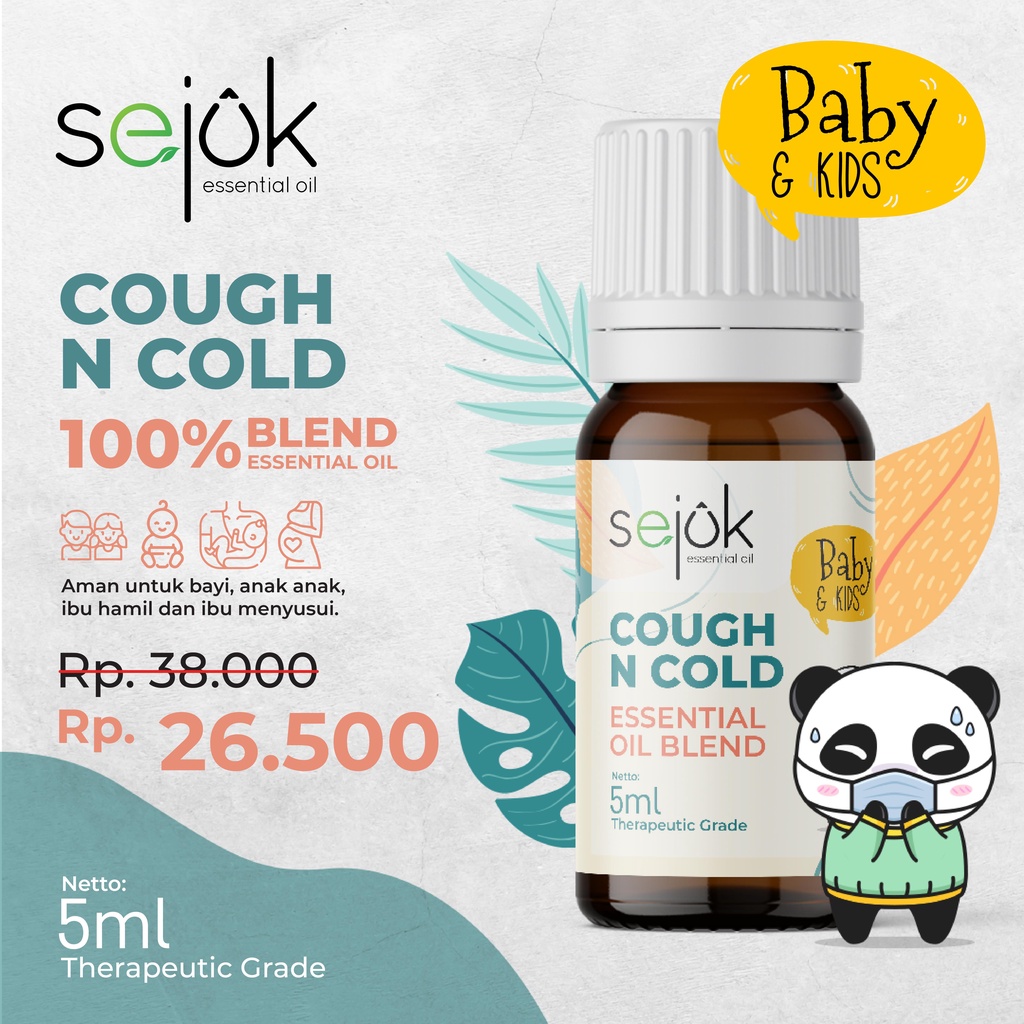 SEJUK Baby Kids Cough N Cold Essential Oil / Batuk Pilek Anak - 5ml