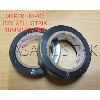 18*20Y Isolasi Listrik pvc hitam Tahan panas  TAPE / Isolasi Instalasi Listrik Hitam 20 Yard