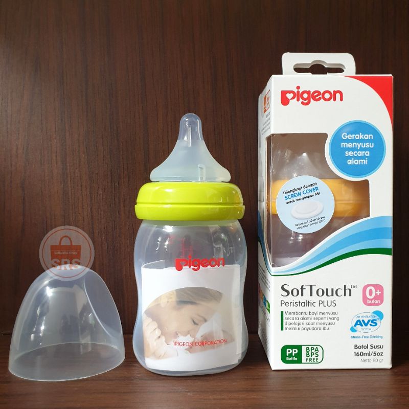 Pigeon Botol Dot Peristaltic Plus 240ml, 160ml Soft Touch Wide Neck Bayi Newborn 0+m SS PERISTALTIC PLUS