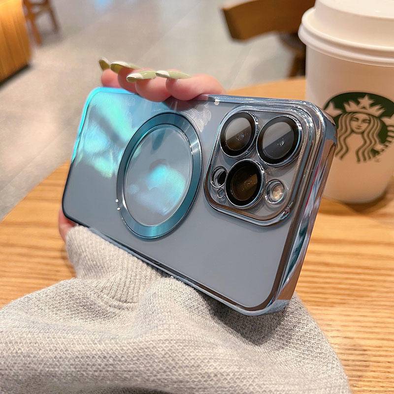 Case Pelindung Lensa Magnetik electroplated Untuk iPhone X XS Max XR 7 8 Plus SE 2020 2022 SE3