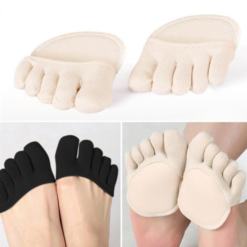 Sepasang Kaos Kaki Setengah Telapak/Kaos Kaki Bantalan Kaki/Half Insoles Pads/Finger Socks