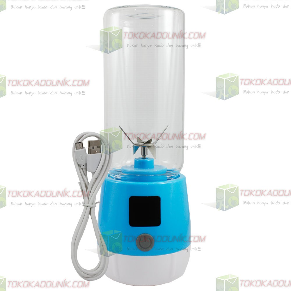 Fashion Portable Juice Cup Dengan Layar LCD + 6 Mata Pisau