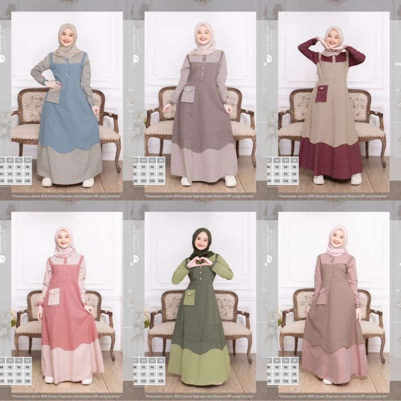 Gamis Remaja Rauna RGR 36 | Raunapride Gamis Remaja Kekinian |