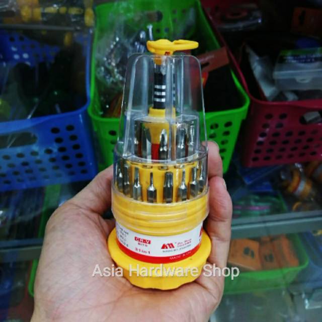 Promo Obeng Set 31 in 1 Obeng Hp Handphone Kacamata Jam 31in1 Mini Multifungsi Murah