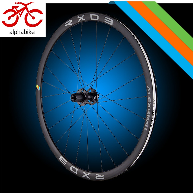 ALEXRIMS RXD3 DISC WHEELSET 700C ROADBIKE TA THRU AXLE