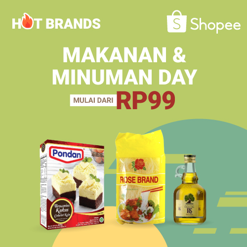 Hot Brands : Makanan & Minuman Day Mulai dari Rp99 | 21-24 Nov