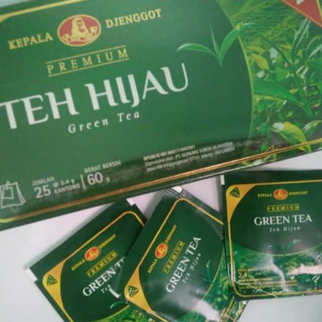 

Kepala djenggot teh hijau celup