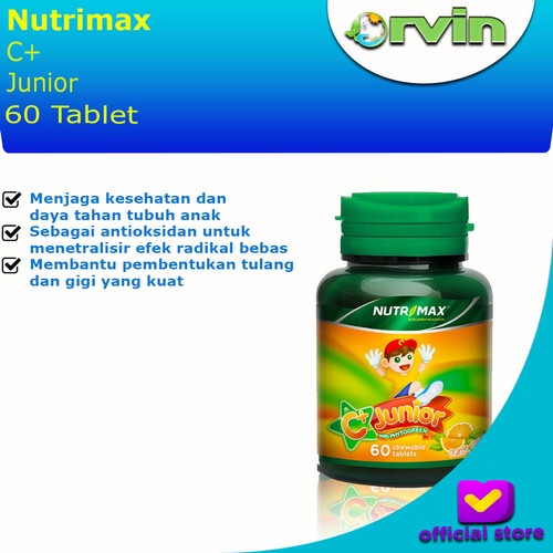 Terlaris Nutrimax C+ Junior 60 Tablet | Vitamin C | Vitamin Anak