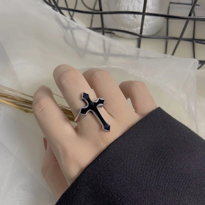 Cincin Jari Model Terbuka Gaya Vintage Gothic Untuk Pria Dan Wanita