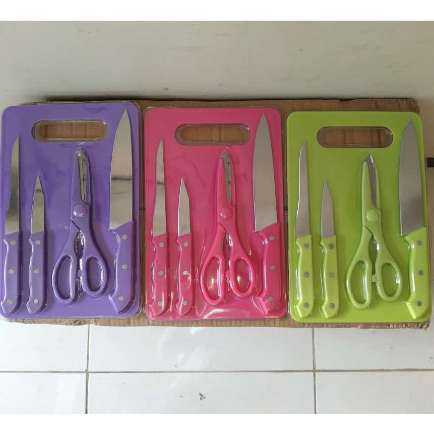 

Pisau Set Talenan Dapur 5 In 1
