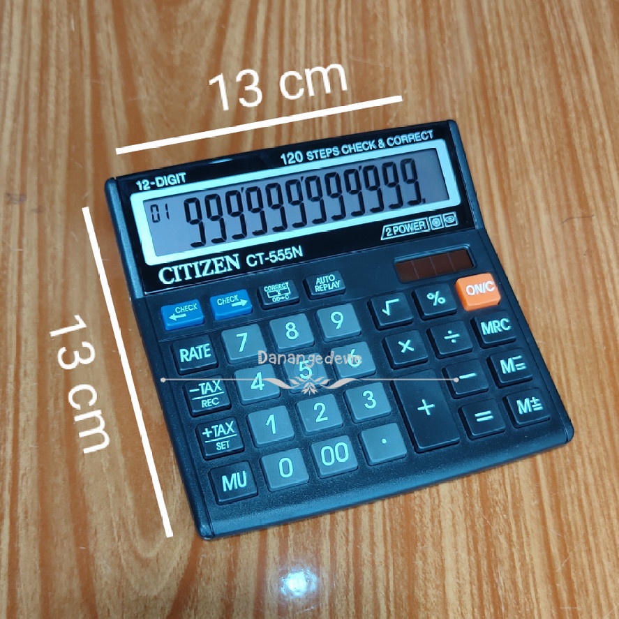 

Kalkulator Citizen CT-555N / CT 555 N / Tax Calculator Bergaransi