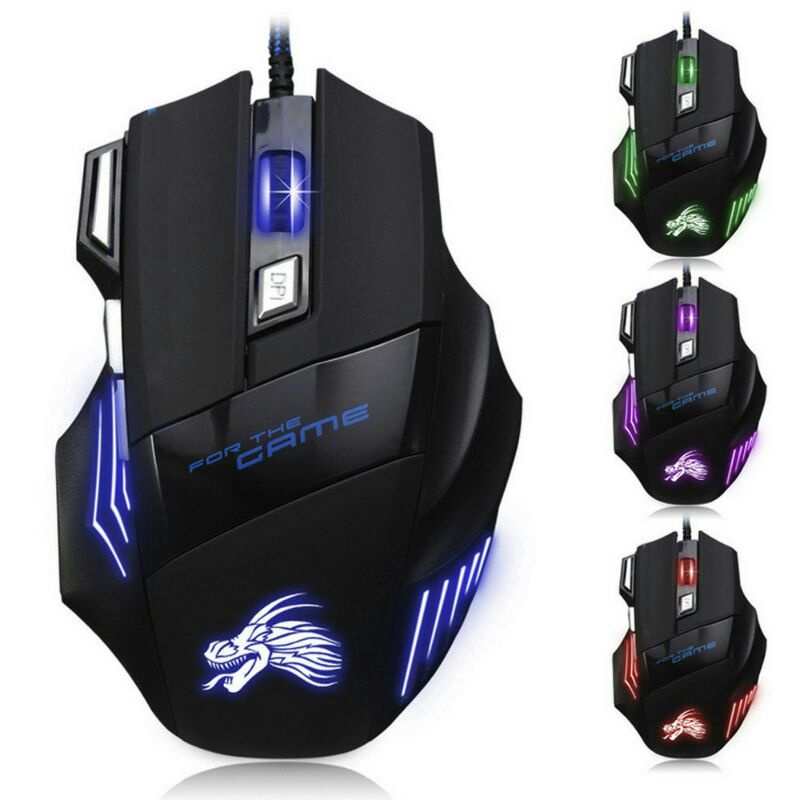 7 Keys LED Gaming Mouse 5500 DPI YXLM-X1