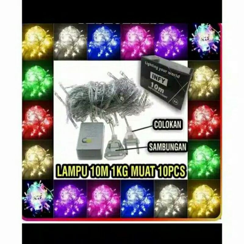 LAMPU TUMBLER / LAMPU NATAL 10 METER