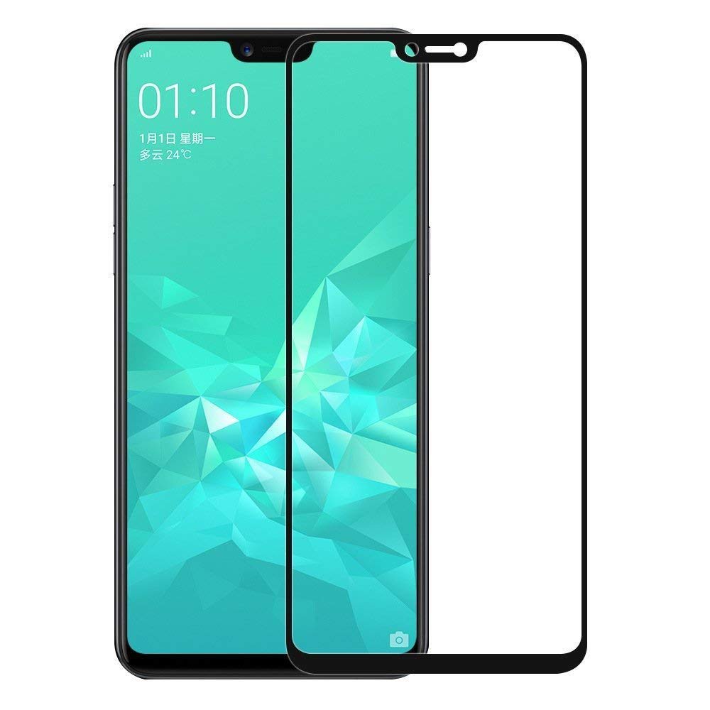 Tempered Glass 5D Oppo A3S F7 / Vivo V9 - FULL Anti Gores - Screen Guard 9D 10D