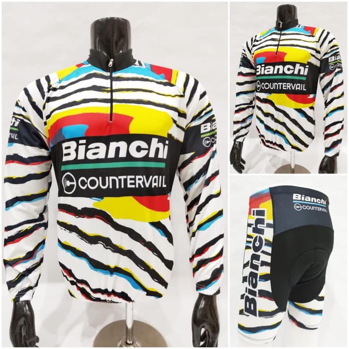 kaos jersey sepeda-baju kaos setelan sepeda gowes bianchi