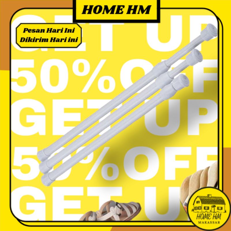{HM} TIANG GORDEN TIRAI PRAKTIS TANPA PAKU tiang panjang tiang walpaper murah makassar