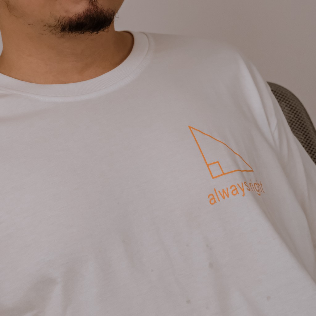 Theatre Blues x Goondu Special T-Shirt Unisex - ALWAYS RIGHT - WHITE Limited Promotions