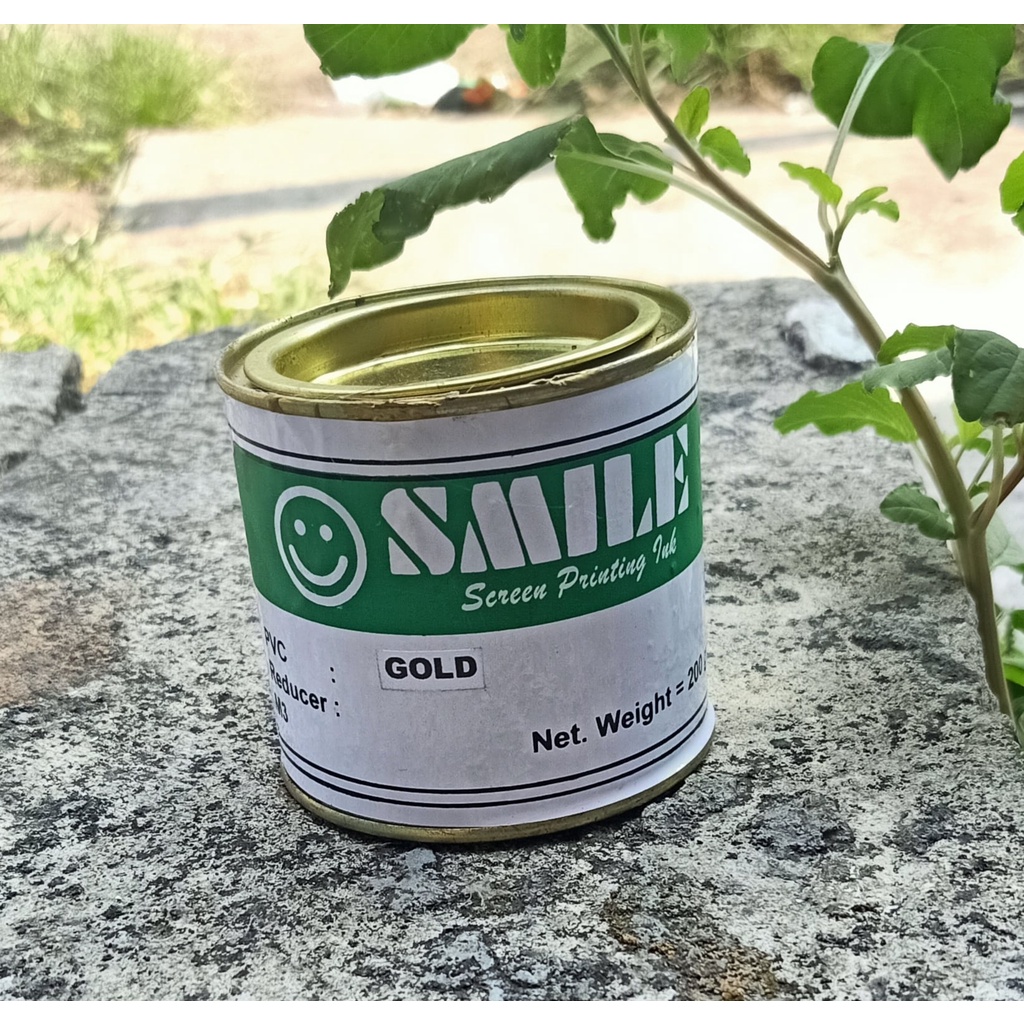 [Gold] Tinta Cat Sablon Kertas SMILE PVC 200 g