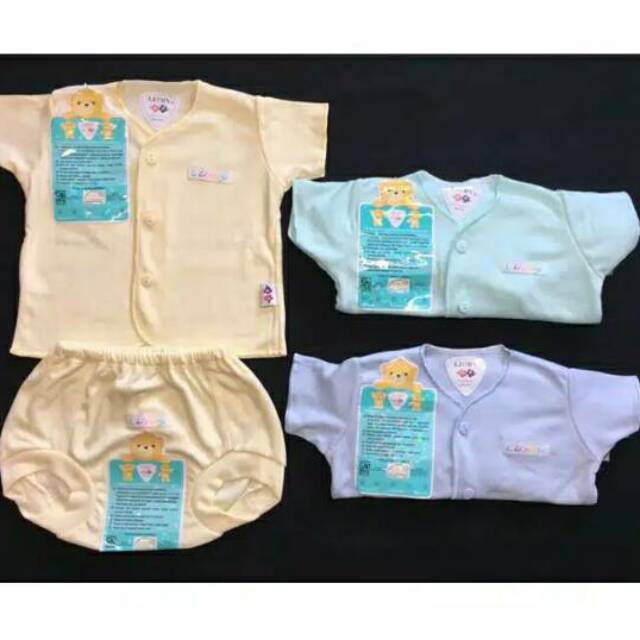 3 SETELAN PENDEK NB LIBBY - POLOS WARNA