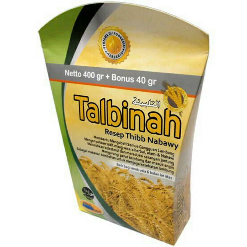 

Tepung gandum talbinah talbinah 400gr plus 40gr