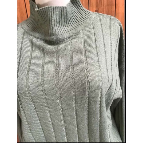 SWEATER RAJUT JOVANKA TURTLENECK KNIT OUTERWEAR // ATASAN BLOUSE RAJUT WANITA TANGAN BALON